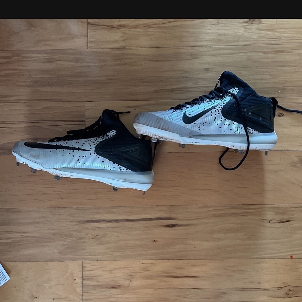 Baseball cleats and basketball shoes